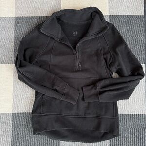 Lululemon Athletica Black Oversized Quarter Zip Scuba